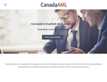 Tablet Screenshot of canadaaml.com